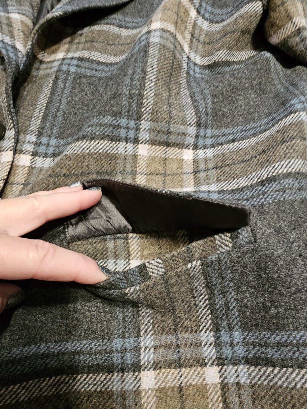 Pendleton Wool Plaid Blazer Large - Picture 5 of 12